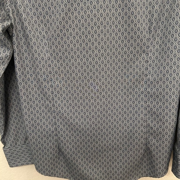 Elegant Blue Patterned Men's Shirt - Picture 6 of 6